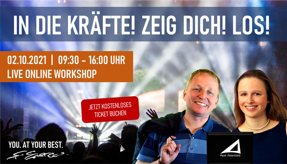 Komm in Deine Kräfte in 2021. Das Top Event und Seminar. 