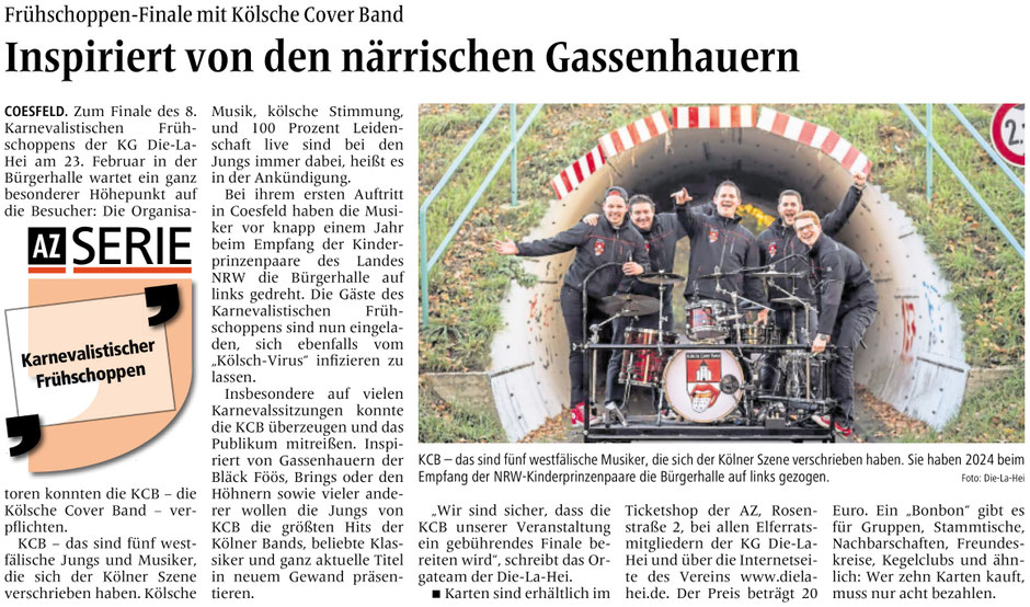 Bericht in der AZ vom 01.02.2025