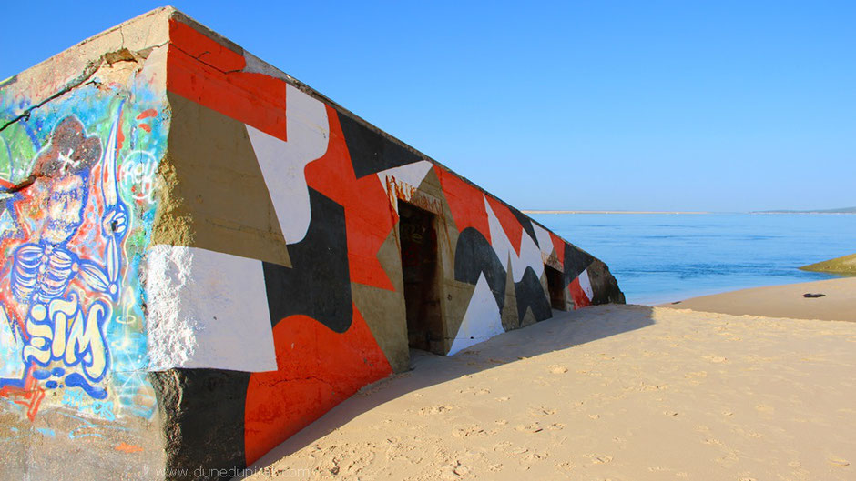 Einer der Bunker südlich der Düne - zwischen Dune du Pilat und Le Petit Nice