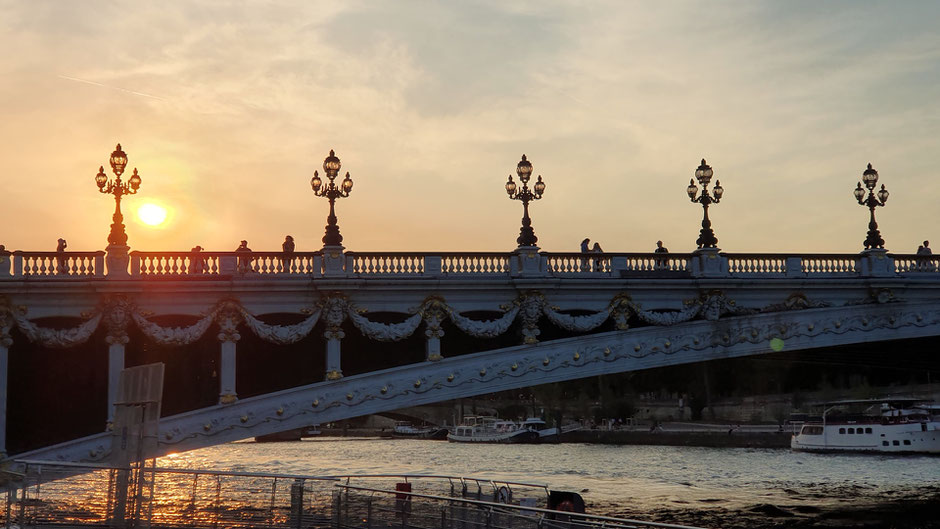 Paris - Sonnenuntergang an der Seine bei der Pont Alexandre III ©My own Travel