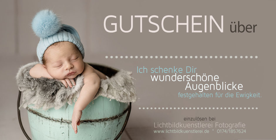 Gutschein für ein Fotoshooting bei Lichtbildkuenstlerei 