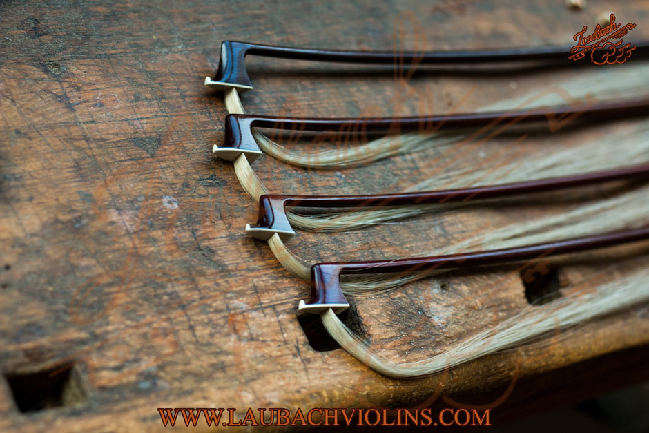 Laubach workshop master bows  바이올린 비올라와 첼로를위한 마스터 활