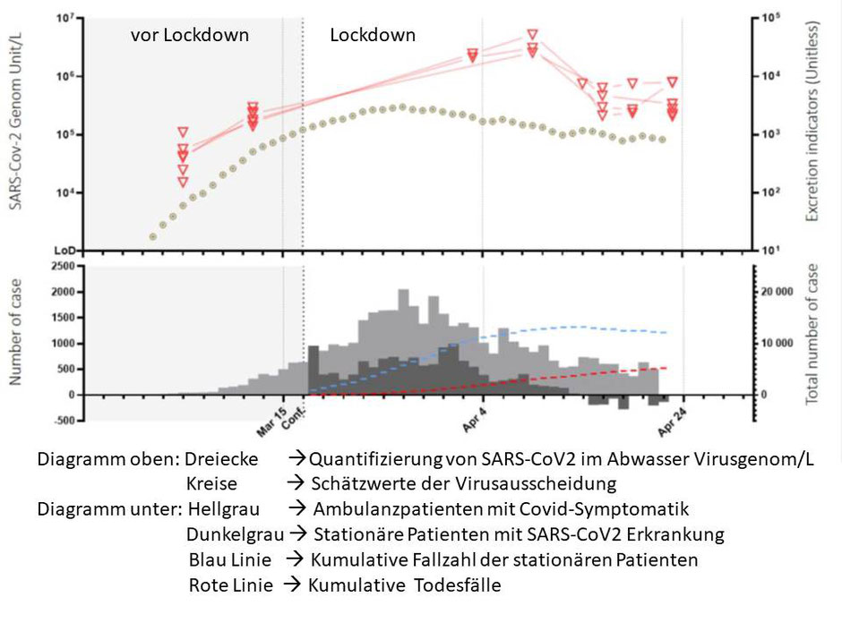 Wurzter et al. Evaluation of lockdown impact on SARS-CoV-2 dynamics through viral genome quantification in Paris wastewaters, medRvix Preprint Server 2020