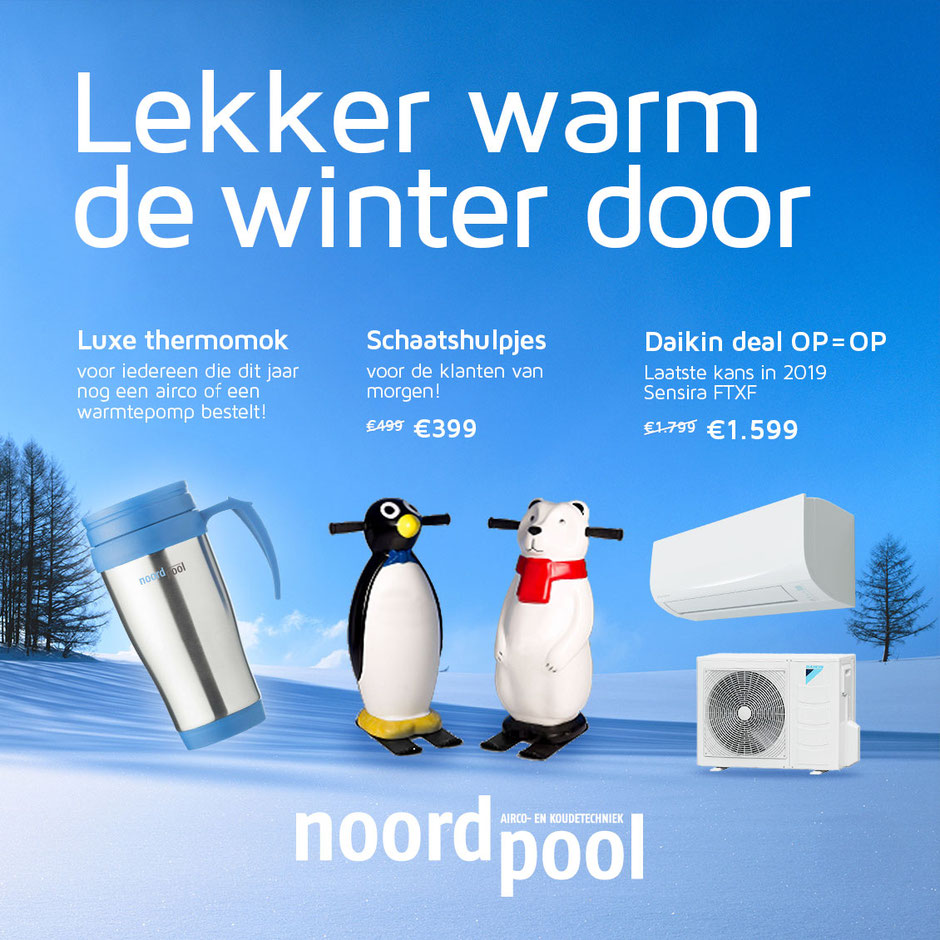 Luxe thermomok - Schaatshulpjes - Daikin Sensira FTXF actie