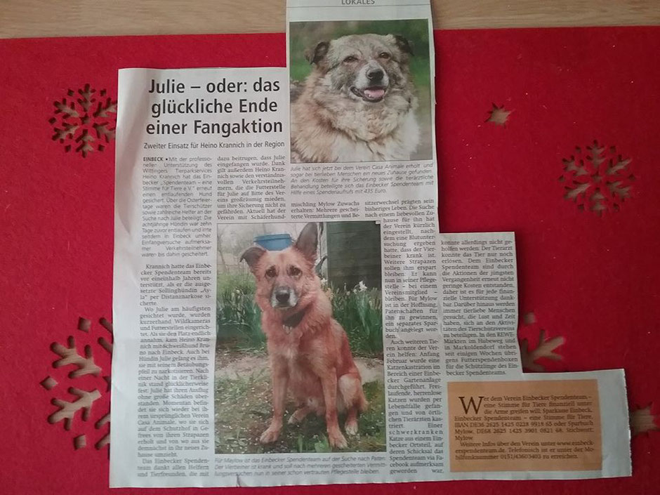 Artikel in der Einbecker Eule vom 12.05.17