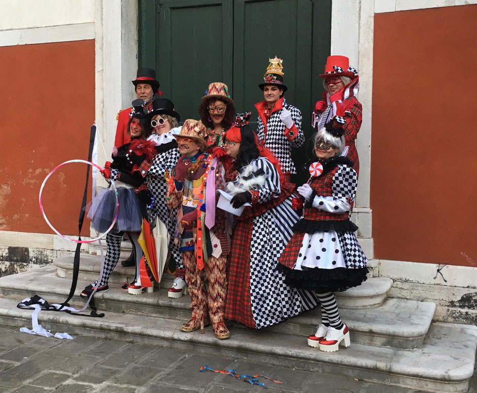 People work a long time on their costumes for the Venecian Carneval