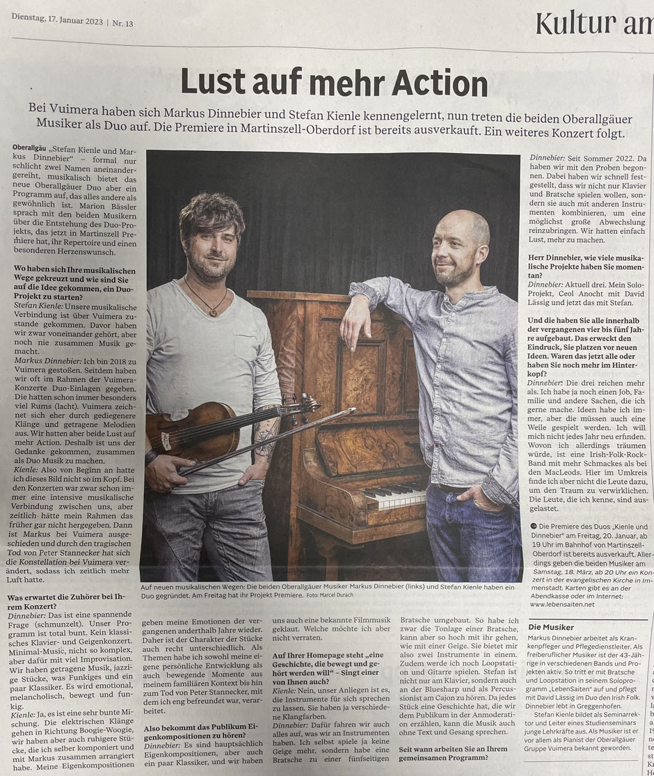 Allgäuer Anzeigeblatt, 17.01.2023 von Marion Bässler