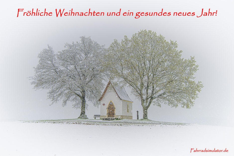 Fröhliche Weihnachten und ein gesundes neues Jahr! www.fahrradsimulator.de