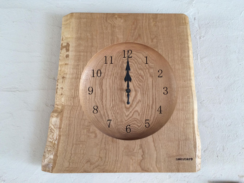 壁掛け時計（耳付き） - 飛騨新伝統工芸 ノクターレ