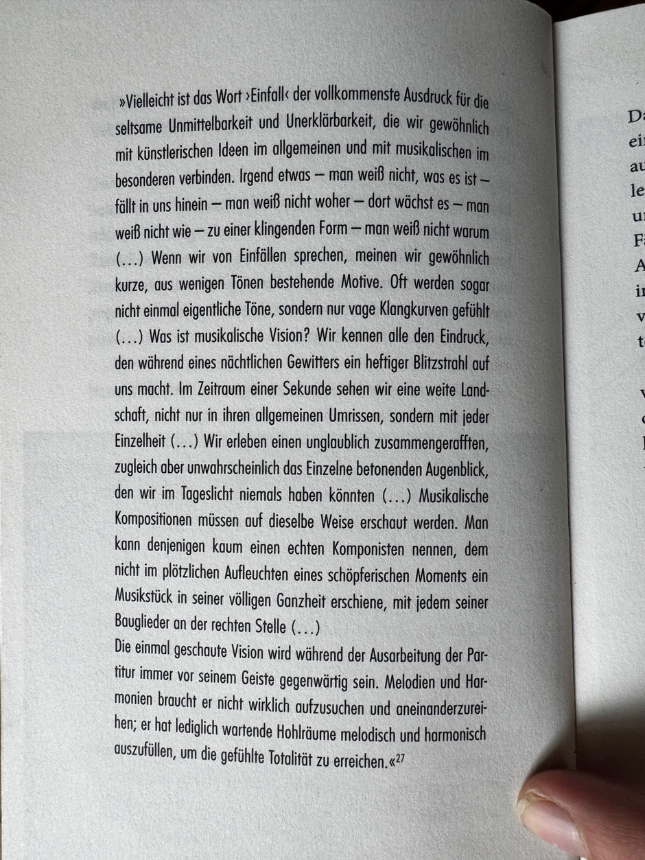 Hindemith über musikalische Einfälle