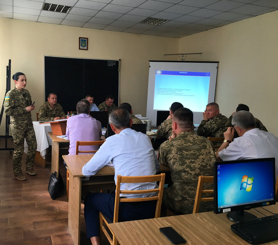 Kateryna Koval takes part in International seminar in field of Military Science (2019) ©Kateryna Koval