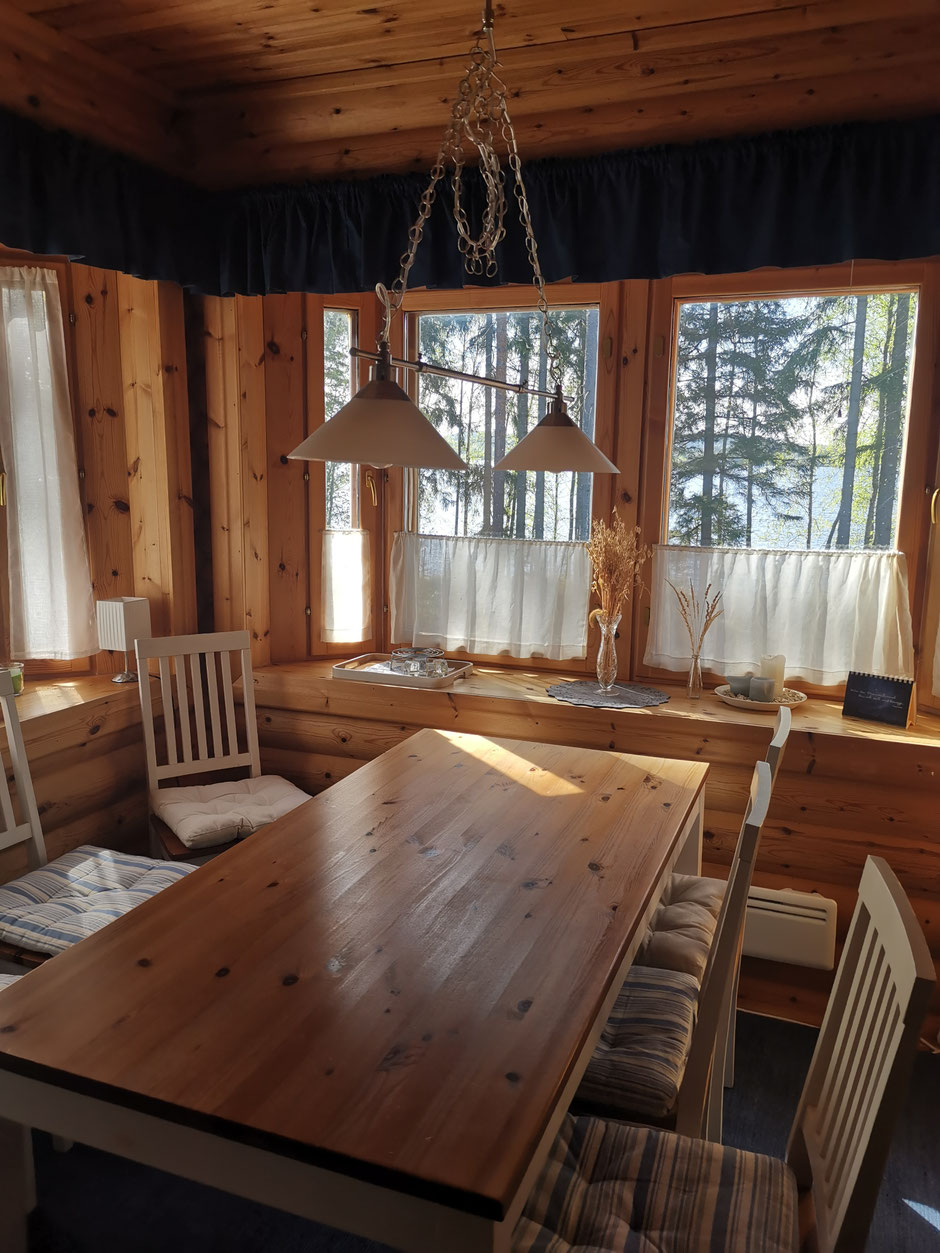 Log home Finland. Lakeview