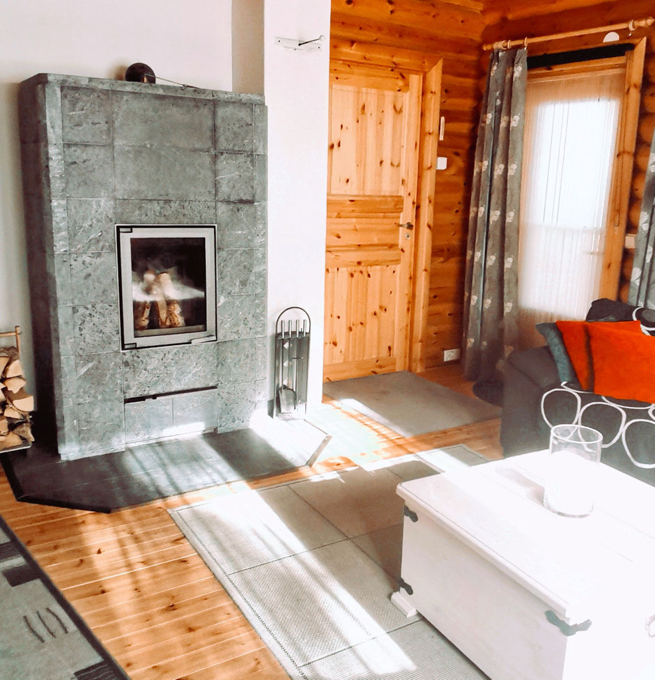 Finnland. Kaminofen. Ferienhaus
