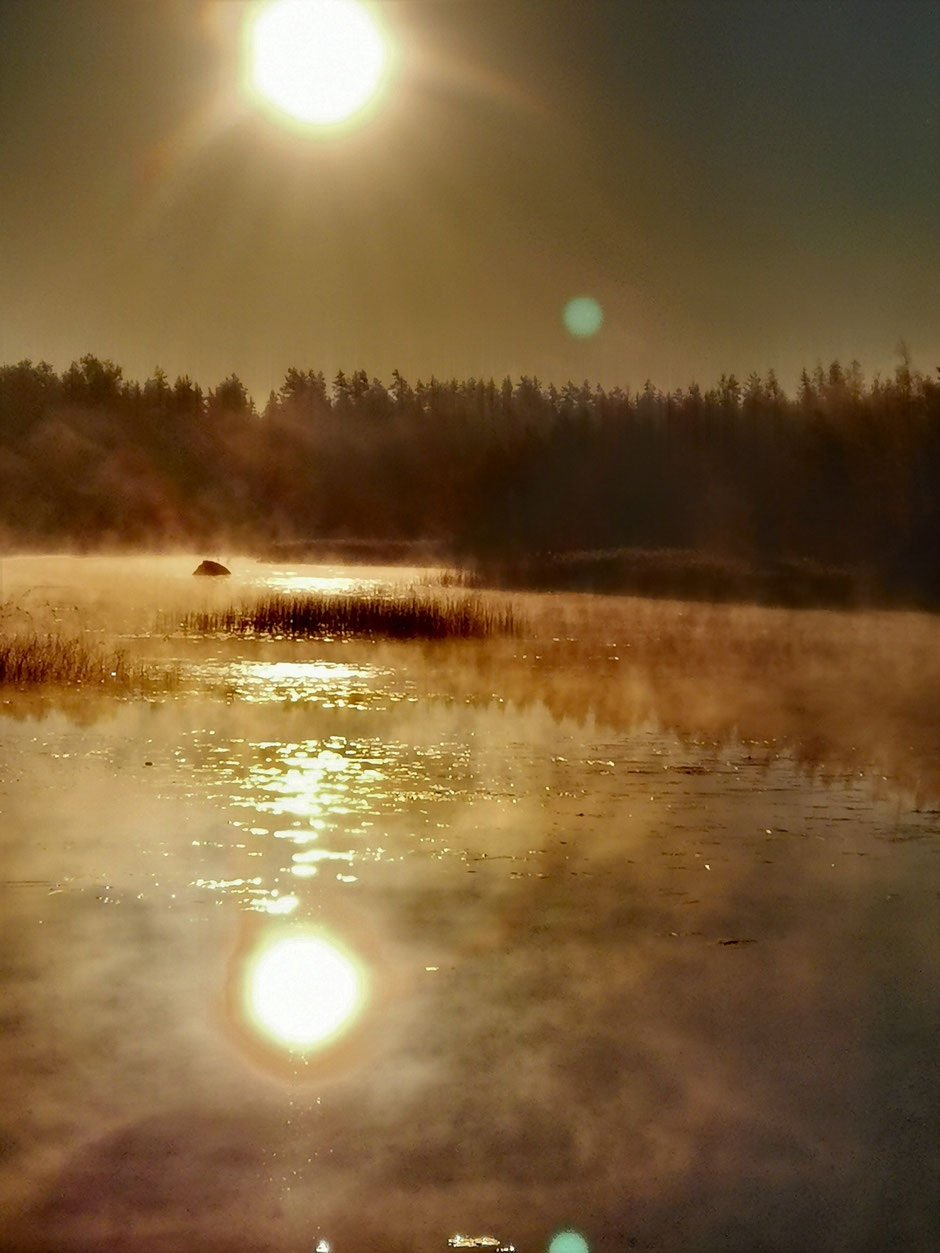 Finnland Herbst See