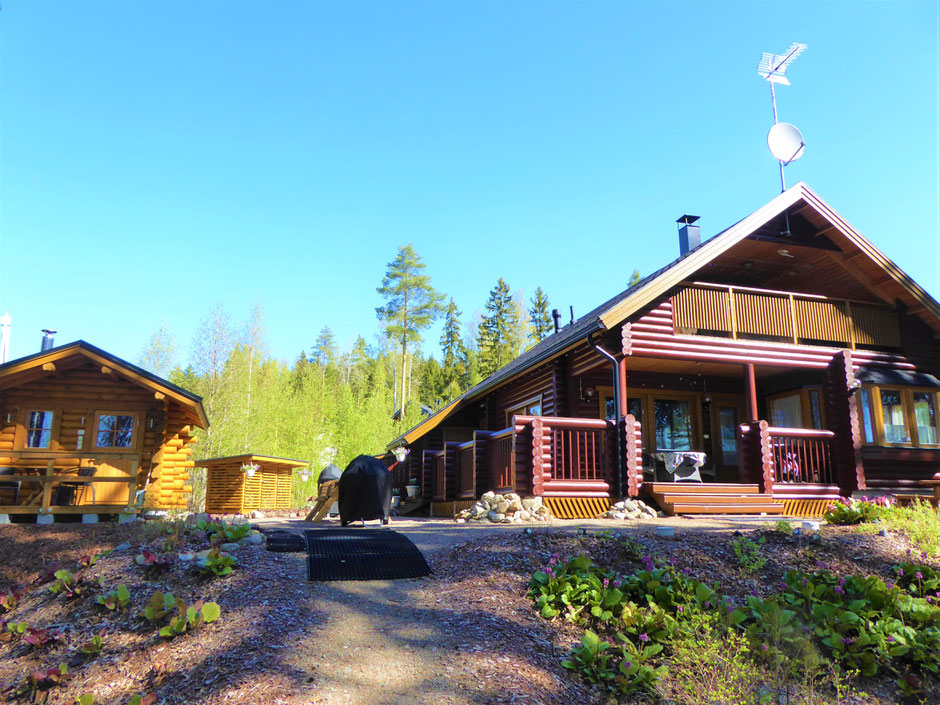 Log house Finland Sauna