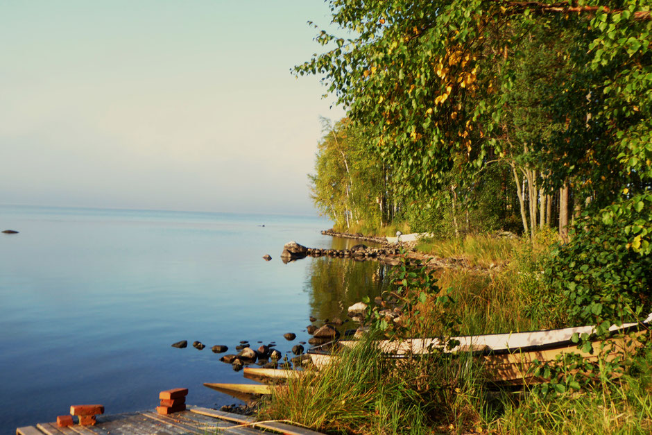 Päijänne See Finnland Boote Herbst