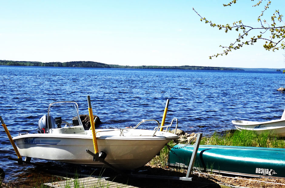 Motorboot Steg Finnland