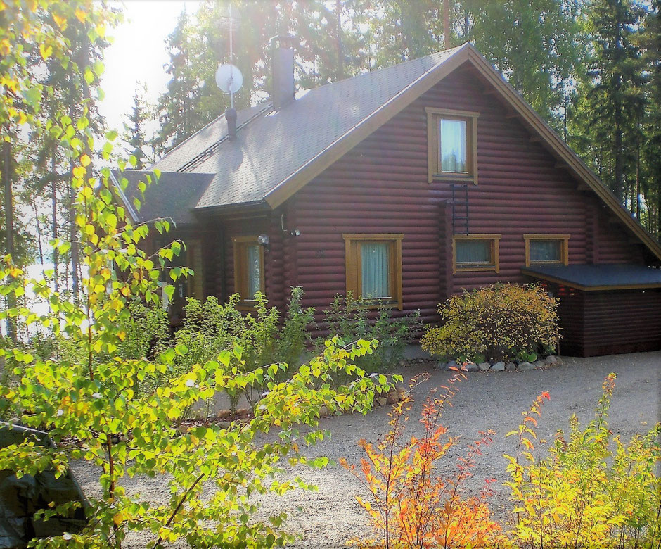 Ferienhaus Herbst Finnland See