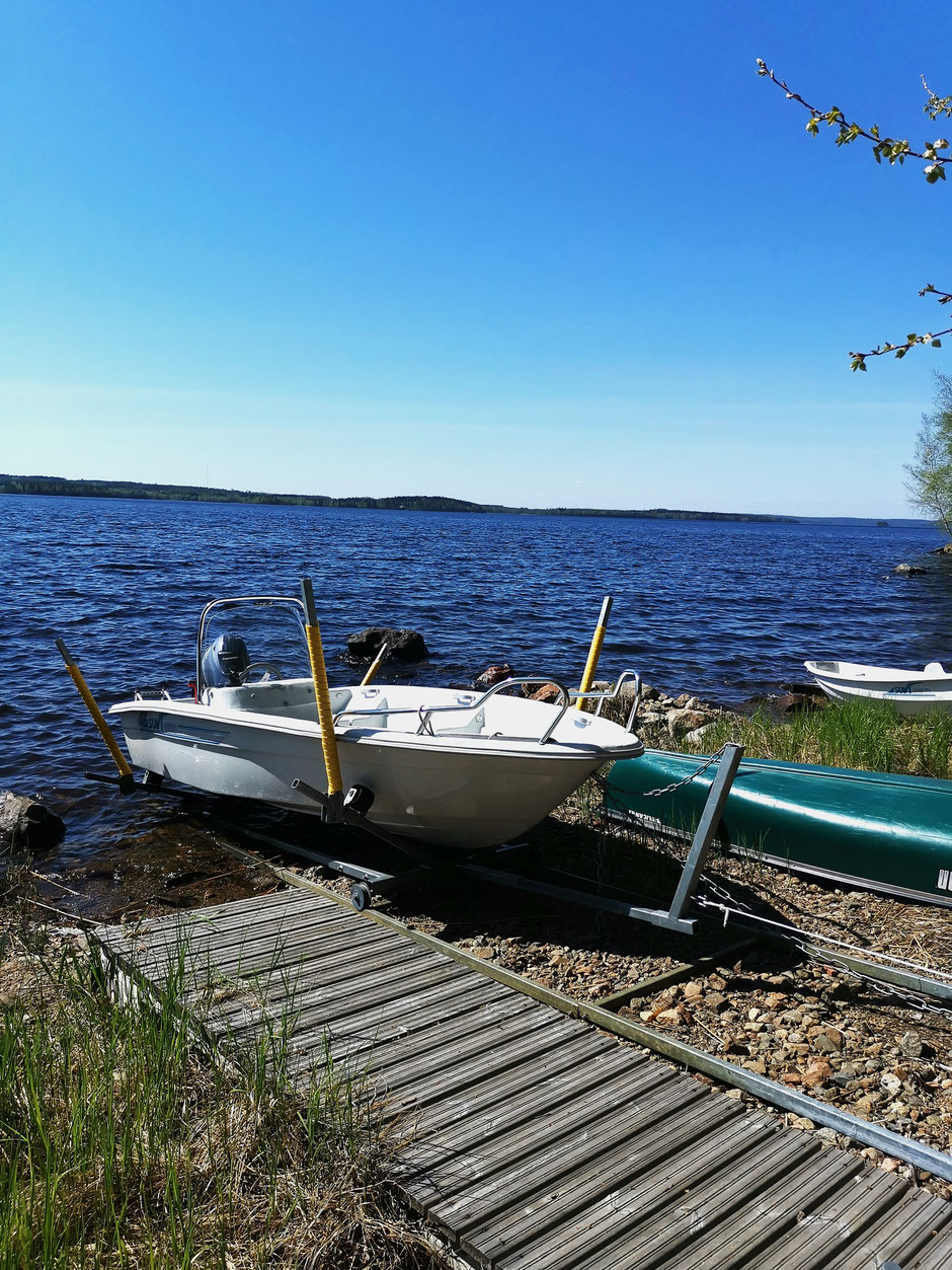 Steg Boote See Finnland