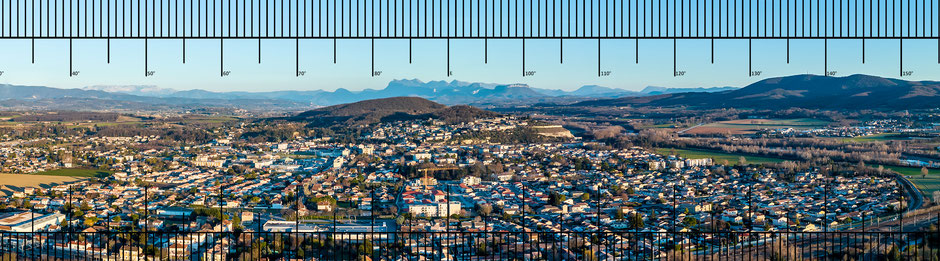 Panoramique azimuté drone photo vidéo
