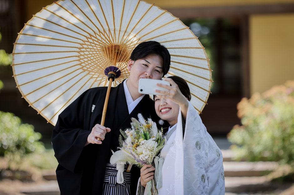 山梨フォトウェディング和装前撮り