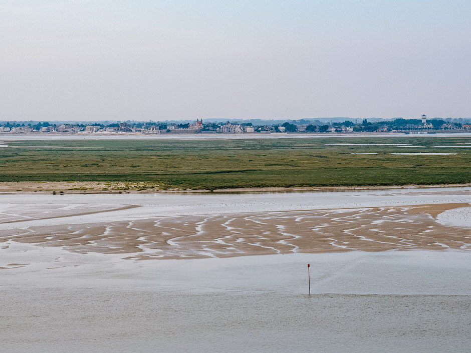 View on the Bay de Somme and on Le Crotoy from the Porte Jeanne d'Arc