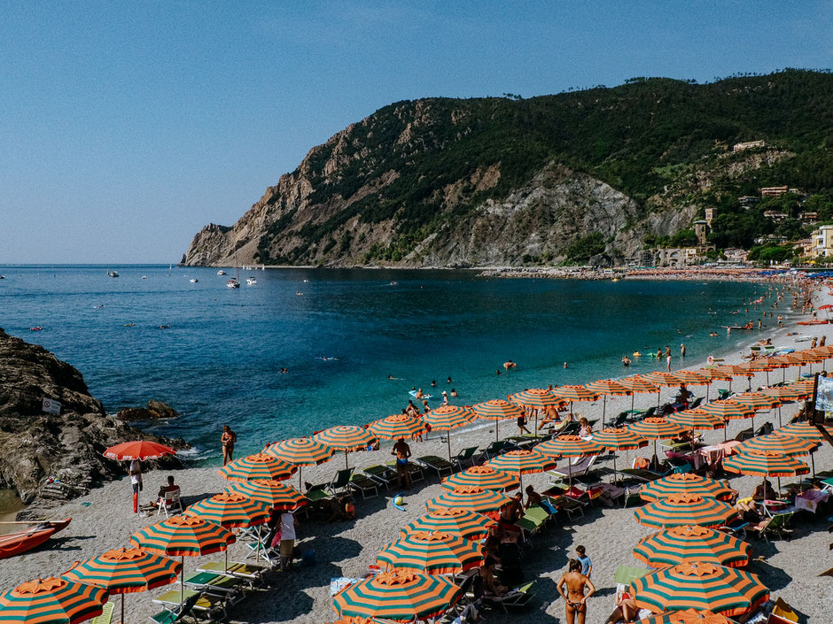The only long sandy beach in Cinque Terre