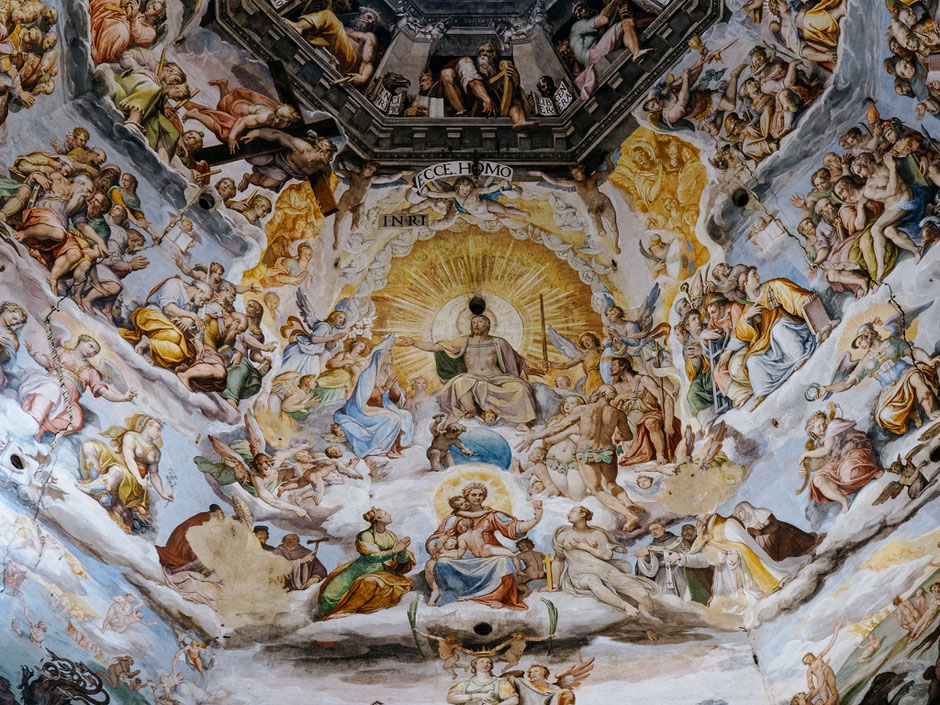 Fresco on the ceiling of the Duomo