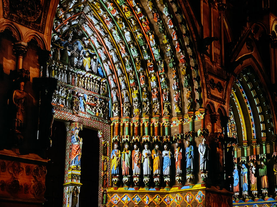 Chroma, Cathédrale d'Amiens, Picardie, Light show, Cathedral of Amiens