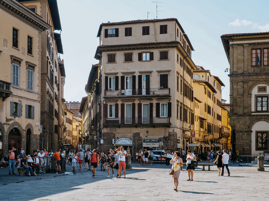 A different view of Piazza di Santa Croce