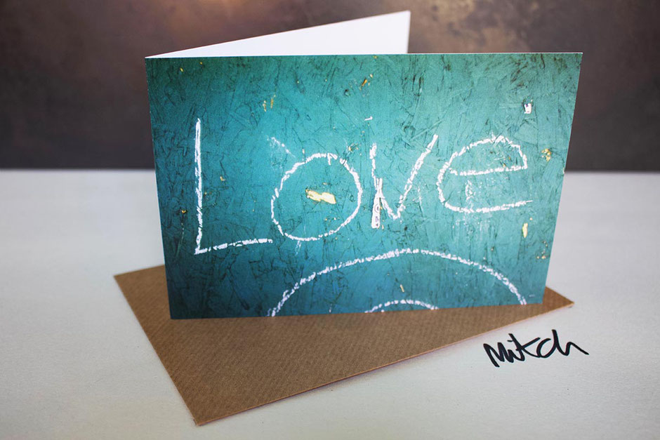 lovelove graffiti blank inside greeting card valentine card partner husband wife girlfriend boyfriend fiancee