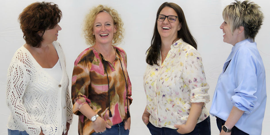 Mit Freude und Engagement für die Kunden da (v.l.): Gabriela Gasser, Barbara Tudor, Isabella Schütz, Monika Bucher.