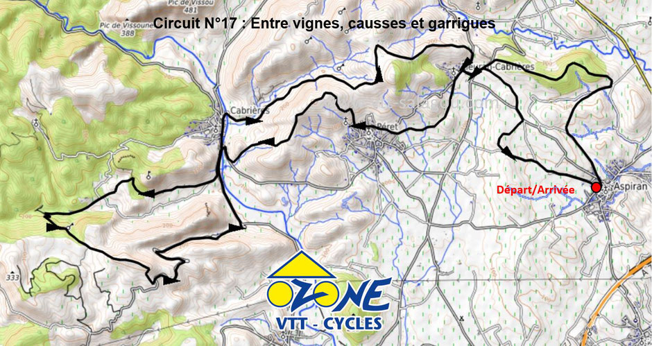 Circuit VTT au Lac du Salagou Tour du Lac VTT et VTT électrique VAE Location vélo Languedoc Roussillon Hérault Occitanie 