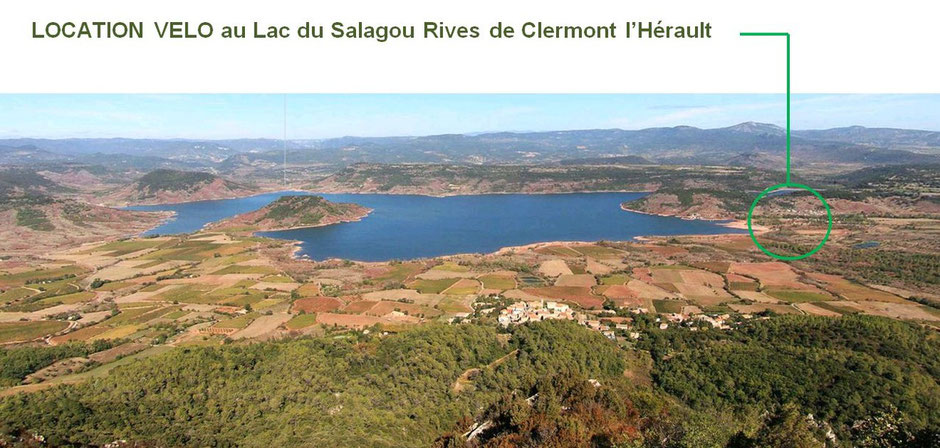 Location VTT lac du Salagou