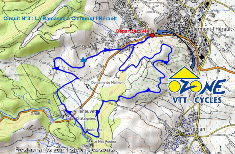 Circuit VTT au Lac du Salagou Tour du Lac VTT et VTT électrique VAE Location vélo Languedoc Roussillon Hérault Occitanie 