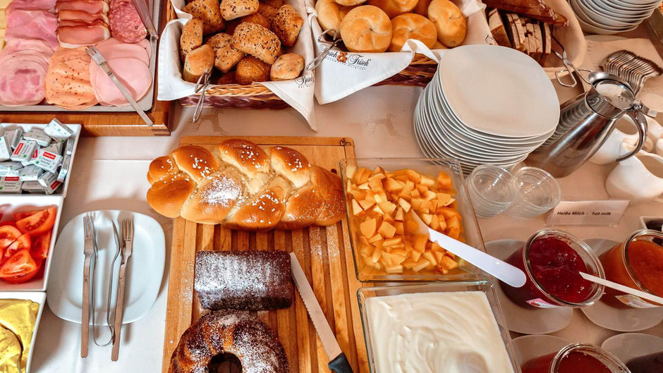 Unterkunft in Kaprun Frühstücksbuffet