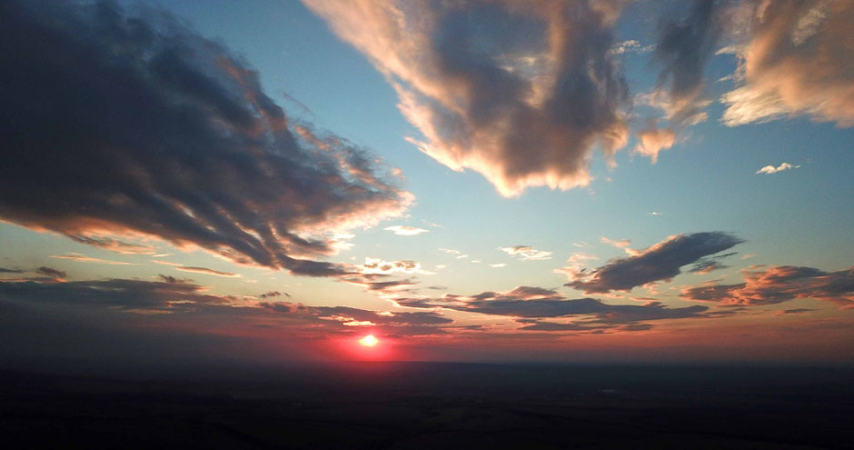 beautiful sunset in Bulgaria