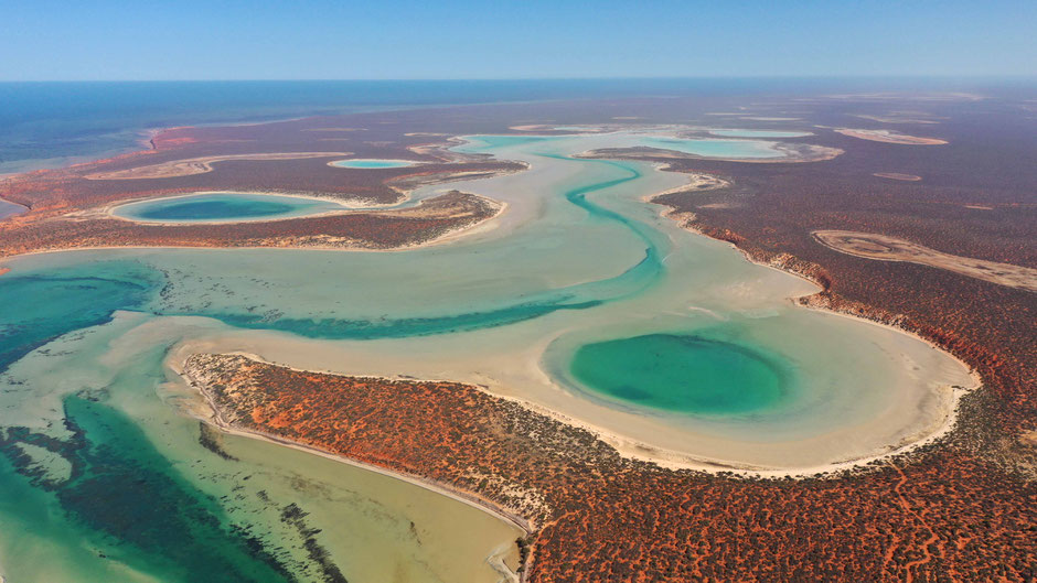 Big Lagoon at Francois Peron National Park - Australia - Drone Photography - travelbees.de