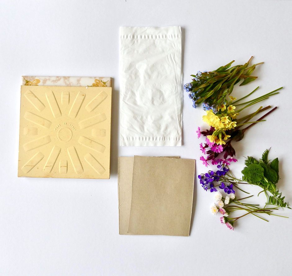 DIY Idee Blumen in der Mikrowelle trocknen