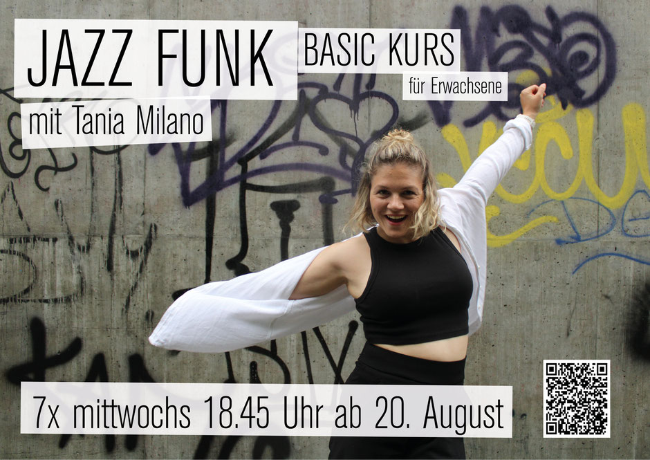 Hip Hop Jazz Funk Jazz für Erwachsene Anfängertanzkurs Streetdance Zürich Effretikon Winterthur Tania Milano Tanzbasics lernen