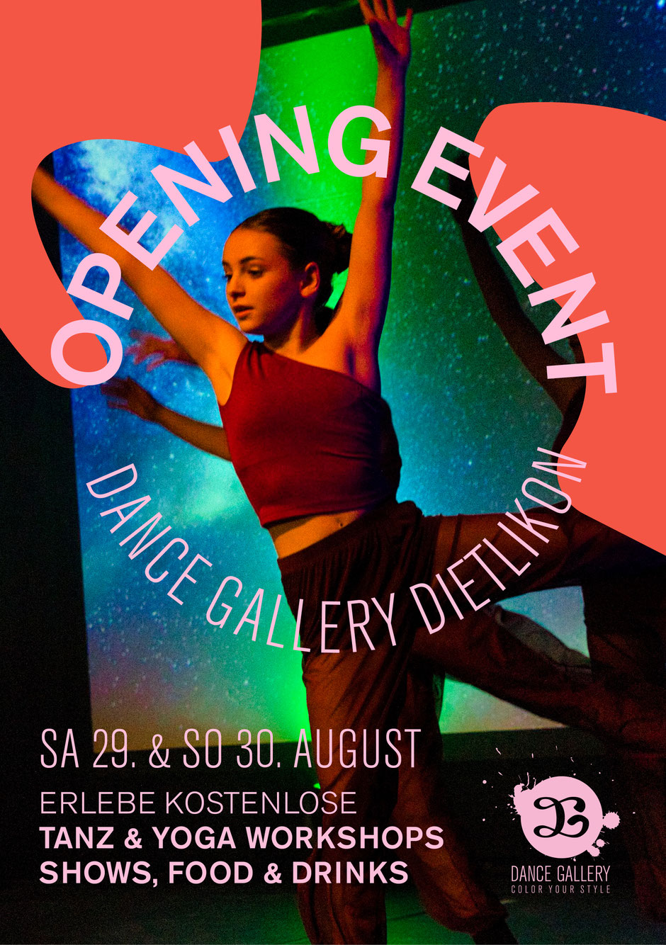 Eröffnung neue Tanzschule in Dietlikon. Grosses Programm mit gratis Workshops und Tanzsshows. Tanzkurse für jedes Alter und Level. Dance Gallery Dietlikon.