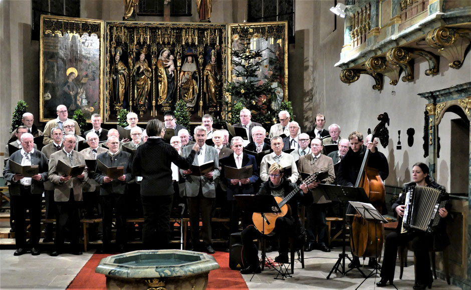 Die Sängervereinigungen aus Hersbruck und Reichenschwand