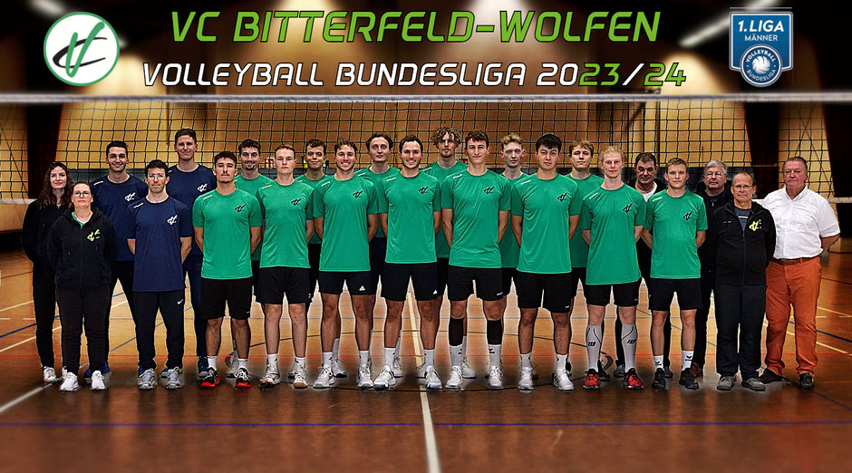 Mannschaft Team Trainer Stuff  2. Volleyball Bundesliga VC Bitterfeld-Wolfen