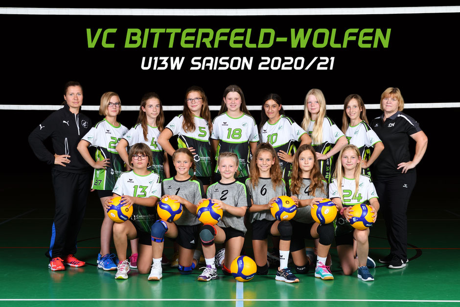 Mannschaft Team U13 weiblich, Nachwuchs des VC Bitterfeld-Wolfen