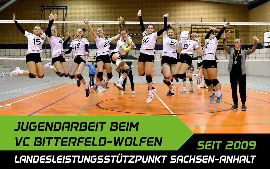 Jugend und Nachwuchs Arbeit des VC Bitterfeld-Wolfen Leistungsstützpunkt des VVSA Volleyball-Verband Sachsen-Anhalt