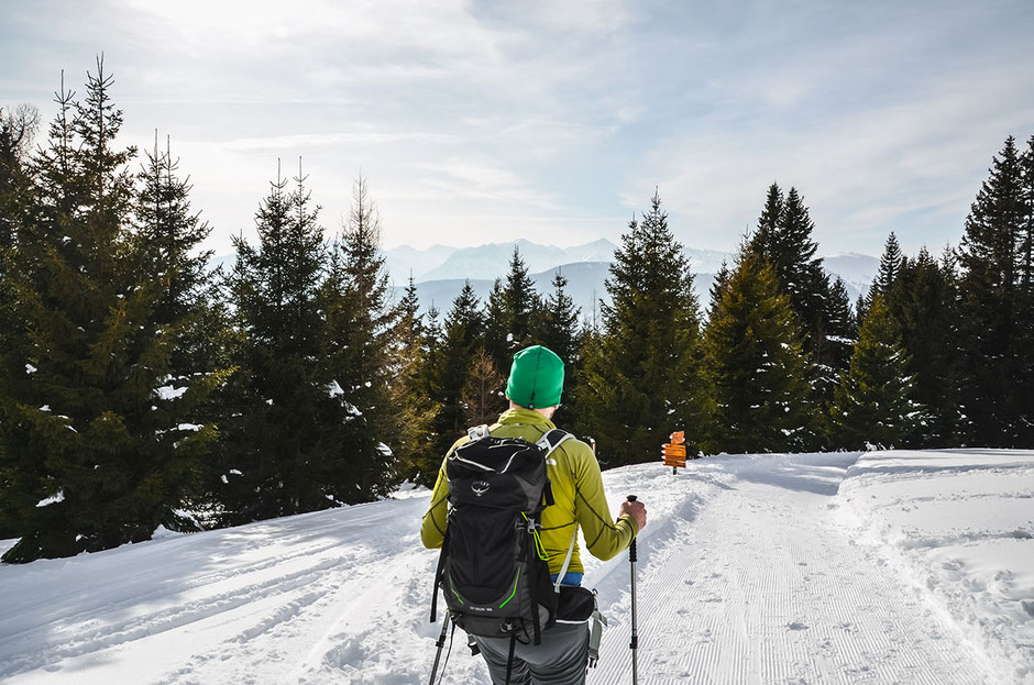 Schneeschuhwandern in der Region Gitschberg-Jochtal, Südtirol - Meransen (Pustertal)
