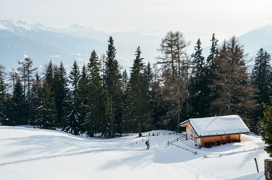 Schneeschuhwandern in der Region Gitschberg-Jochtal, Südtirol - Meransen (Pustertal)