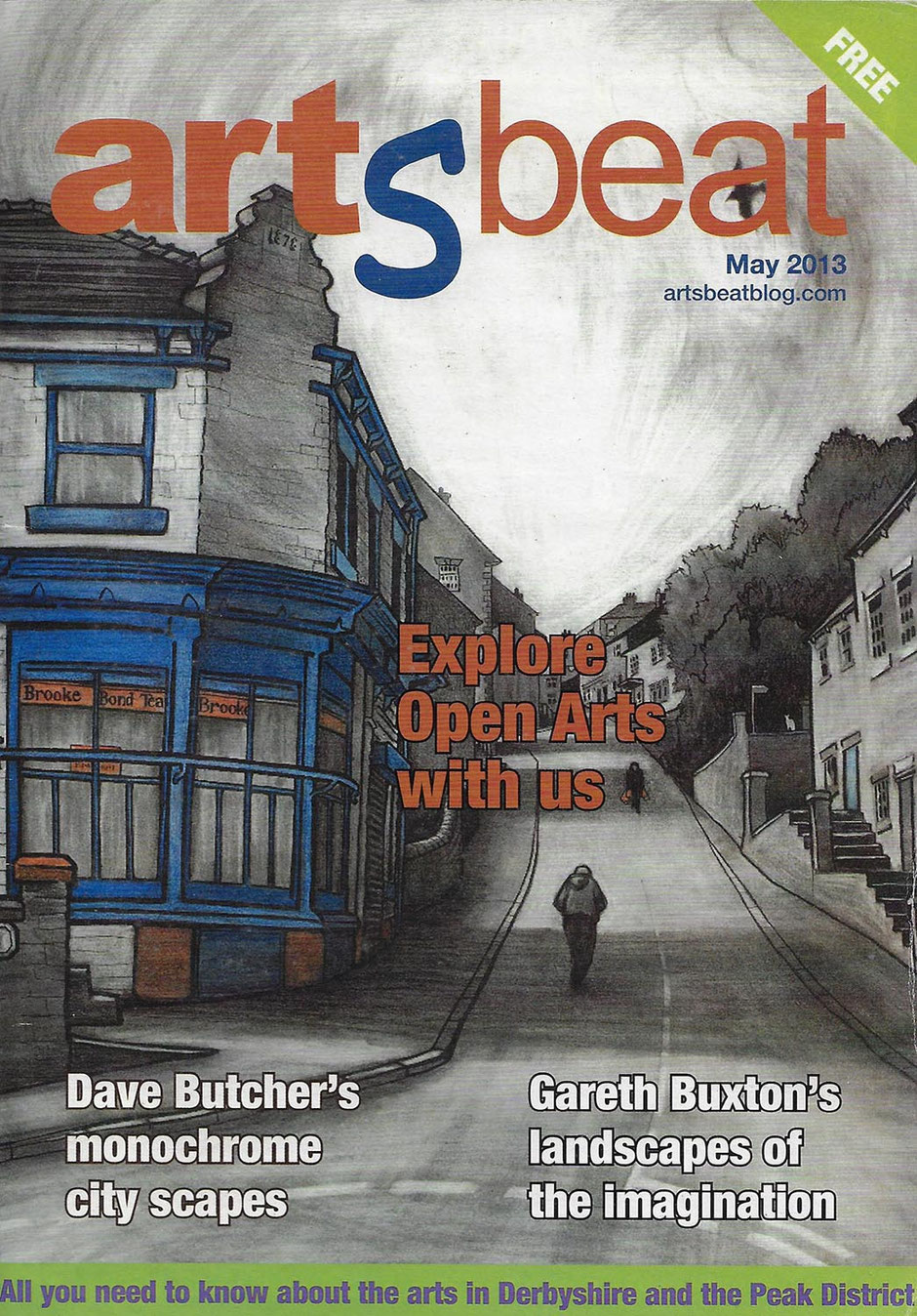 Artsbeat Magazine Cover Clare Allan Press Feature 2013