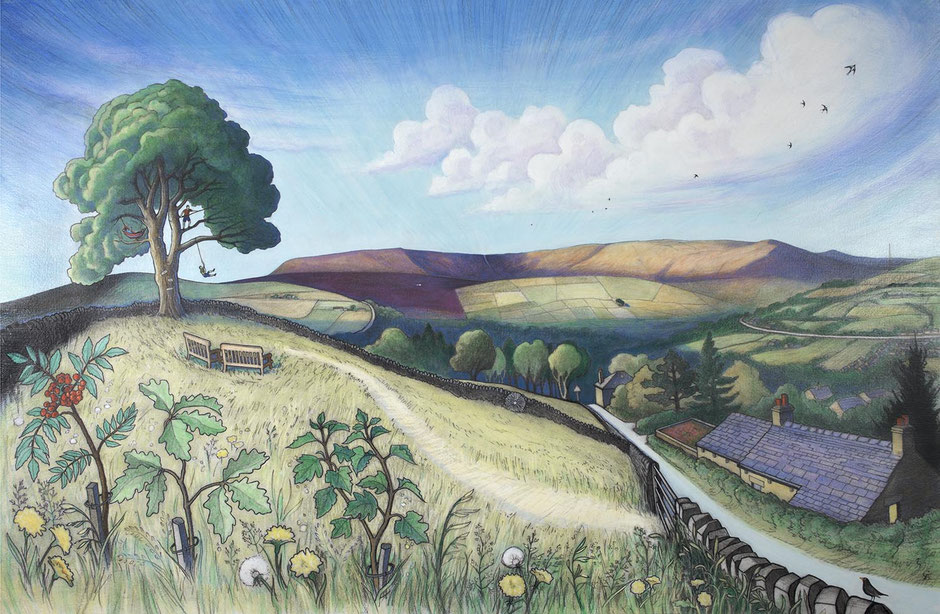 The Home Tree - Peak District summer play scene