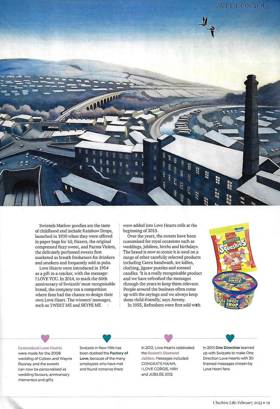 Cheshire Life Magazine article feature Clare Allan Art February 2023 Page 3